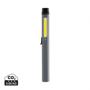 Logotrade promotional gift image of: Gear X RCS recycled plastic USB rechargeable pen light