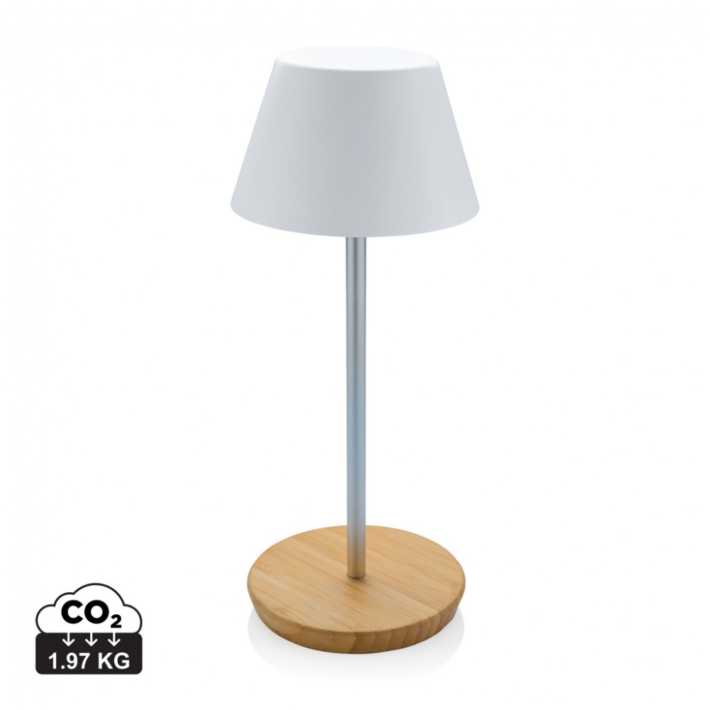 Logotrade promotional item picture of: Pure Glow RCS usb-rechargeable recycled plastic table lamp