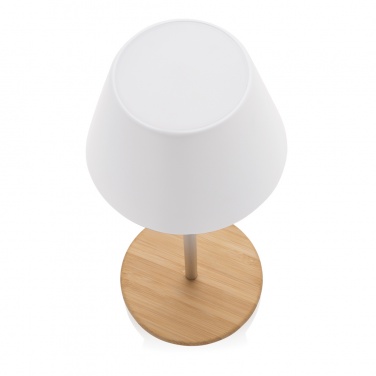 Logo trade promotional gift photo of: Pure Glow RCS usb-rechargeable recycled plastic table lamp