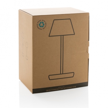 Logotrade promotional merchandise picture of: Pure Glow RCS usb-rechargeable recycled plastic table lamp