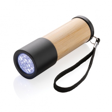 Logo trade business gifts image of: Bamboo and RCS certfied recycled plastic torch