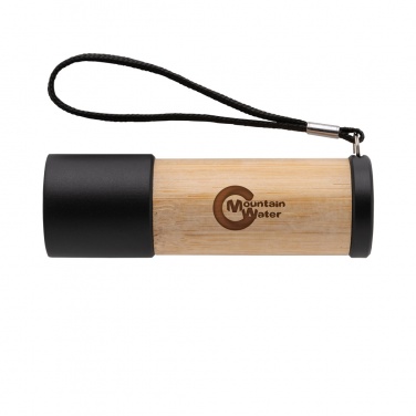 Logo trade corporate gifts image of: Bamboo and RCS certfied recycled plastic torch