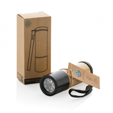 Logotrade promotional giveaways photo of: Bamboo and RCS certfied recycled plastic torch