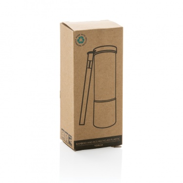 Logo trade promotional items image of: Bamboo and RCS certfied recycled plastic torch