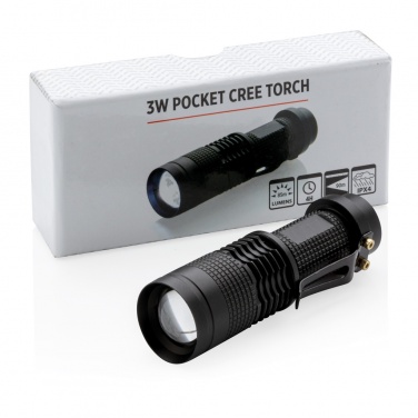 Logo trade promotional merchandise photo of: 3W pocket CREE torch