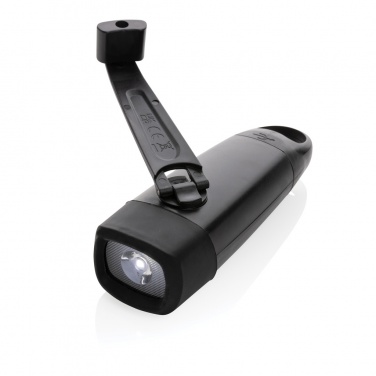 Logotrade advertising product image of: Lightwave RCS rplastic USB-rechargeable torch with crank