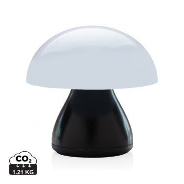 Logo trade promotional items image of: Luming RCS recycled plastic USB re-chargeable table lamp