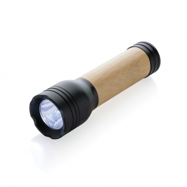 Logotrade business gift image of: Lucid 1W RCS certified recycled plastic & bamboo torch