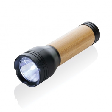 Logotrade corporate gift picture of: Lucid 3W RCS certified recycled plastic & bamboo torch