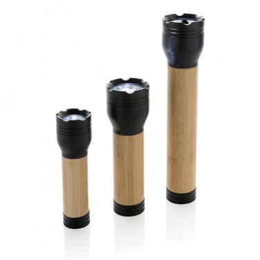 Logotrade promotional merchandise image of: Lucid 3W RCS certified recycled plastic & bamboo torch