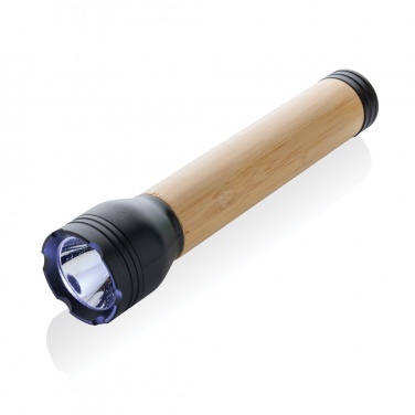 Logotrade corporate gifts photo of: Lucid 5W RCS certified recycled plastic & bamboo torch