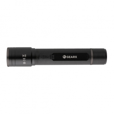 Logotrade promotional giveaway picture of: Gear X RCS recycled aluminum USB-rechargeable torch