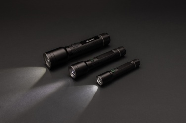 Logo trade promotional gift photo of: Gear X RCS recycled aluminum USB-rechargeable torch large