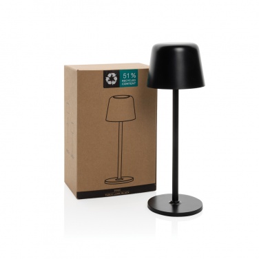 Logotrade promotional giveaway picture of: Zenic RCS recycled plastic USB re-chargable table lamp