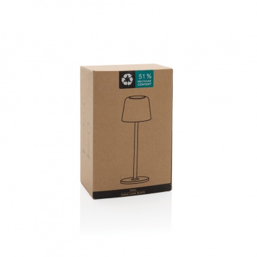 Logo trade promotional gift photo of: Zenic RCS recycled plastic USB re-chargable table lamp