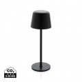 Zenic RCS recycled plastic USB re-chargable table lamp, black