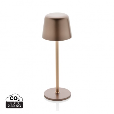 Logotrade promotional gift image of: Zenic RCS recycled plastic USB re-chargable table lamp