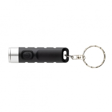 Logotrade promotional gift image of: Globix RCS recycled plastic USB re-chargeable keychain torch