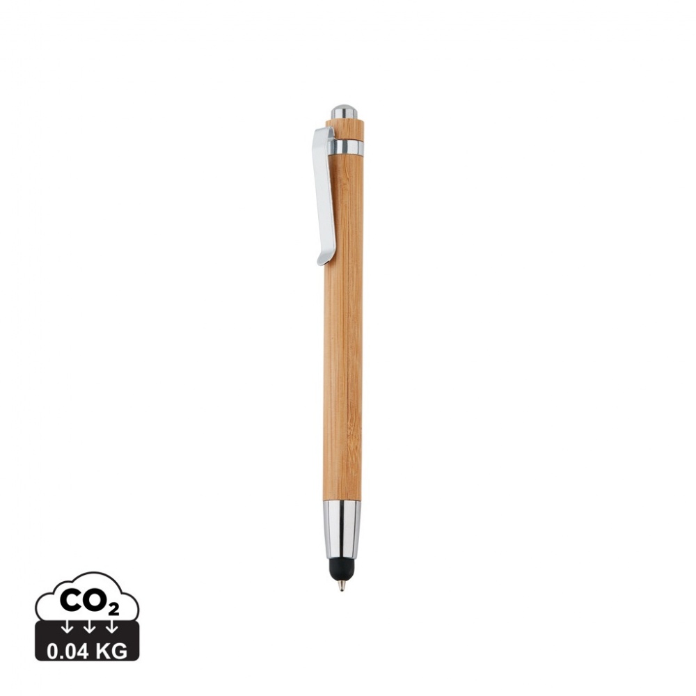 Logo trade promotional products image of: Bamboo stylus pen