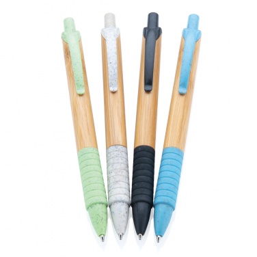 Logo trade promotional products picture of: Bamboo & wheat straw pen