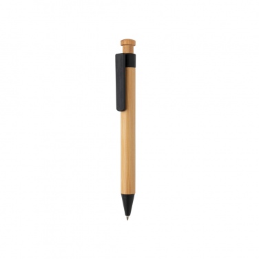 Logotrade corporate gift image of: Bamboo pen with wheatstraw clip