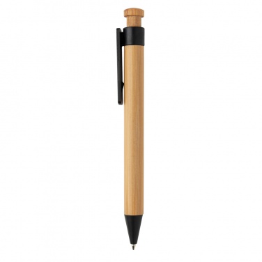 Logotrade promotional merchandise photo of: Bamboo pen with wheatstraw clip