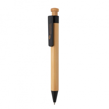 Logotrade promotional merchandise photo of: Bamboo pen with wheatstraw clip