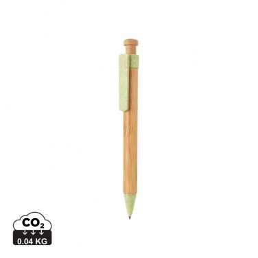 Logotrade corporate gifts photo of: Bamboo pen with wheatstraw clip