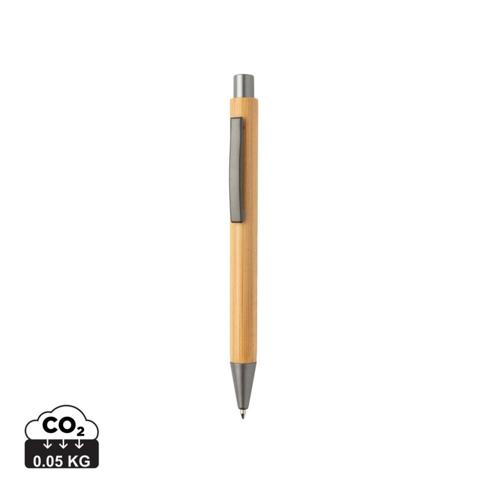 Logo trade corporate gift photo of: Slim design bamboo pen