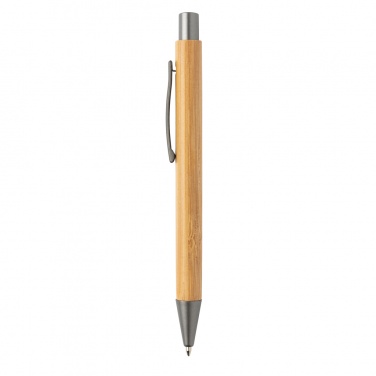 Logo trade promotional merchandise picture of: Slim design bamboo pen