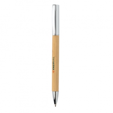 Logo trade promotional gift photo of: Modern bamboo pen