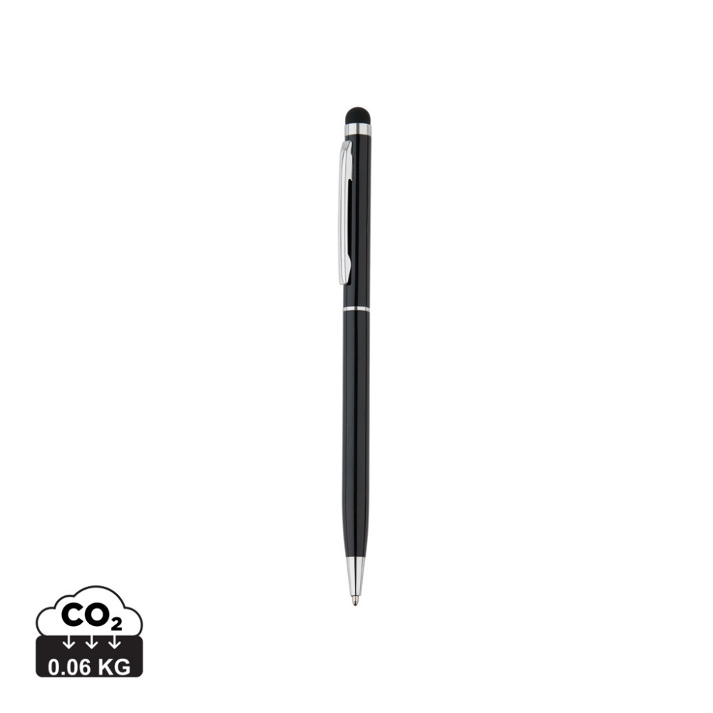 Logo trade corporate gifts picture of: Thin metal stylus pen