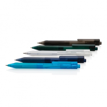 Logotrade advertising product image of: X9 frosted pen with silicone grip