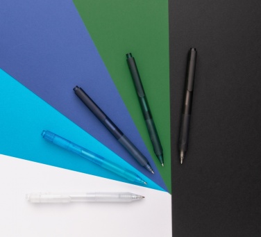 Logo trade business gift photo of: X9 frosted pen with silicone grip