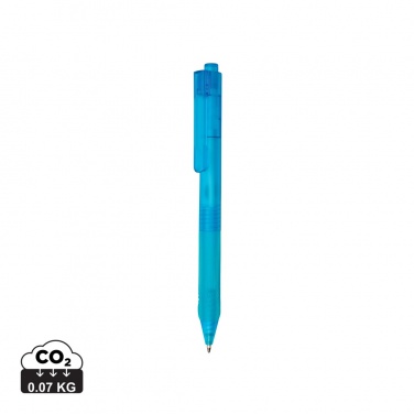 Logo trade advertising products image of: X9 frosted pen with silicone grip