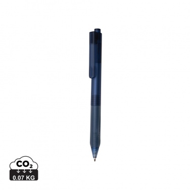 Logo trade promotional products picture of: X9 frosted pen with silicone grip