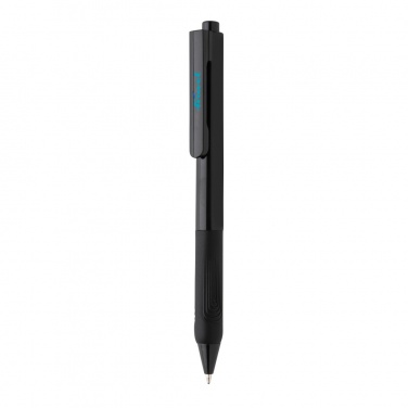 Logo trade promotional merchandise picture of: X9 solid pen with silicone grip