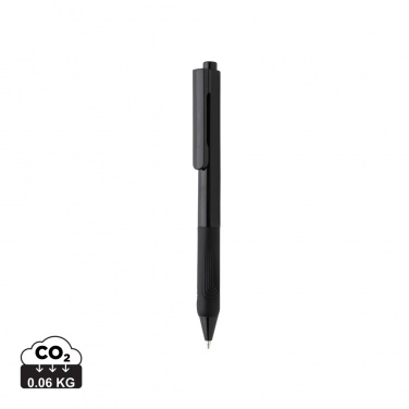 Logo trade business gifts image of: X9 solid pen with silicone grip