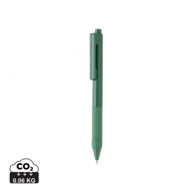 Logotrade promotional gift image of: X9 solid pen with silicone grip