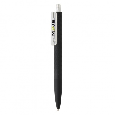 Logo trade corporate gifts image of: X3 black smooth touch pen