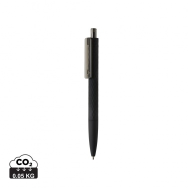 Logo trade promotional giveaway photo of: X3 black smooth touch pen