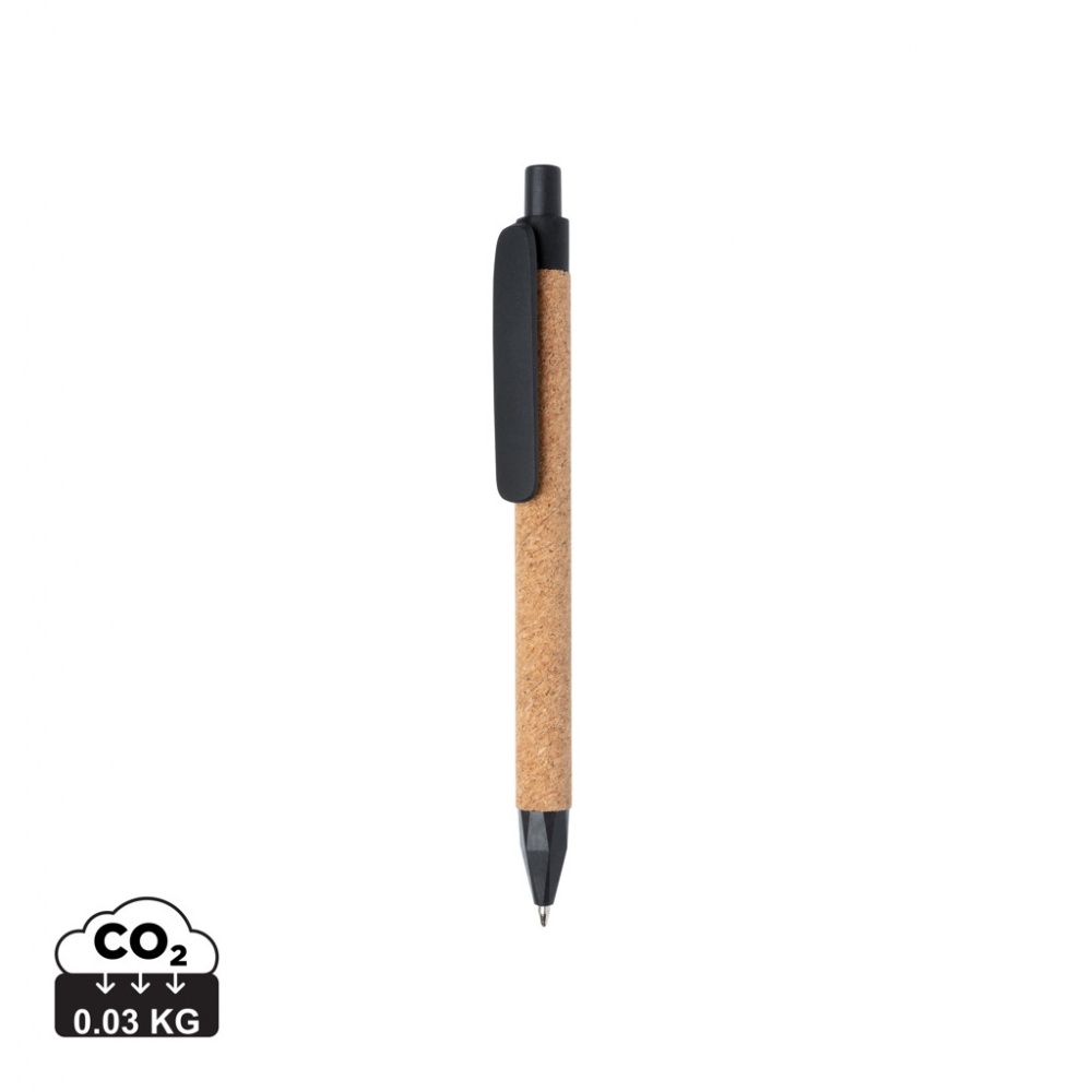 Logo trade corporate gift photo of: Write wheatstraw and cork pen