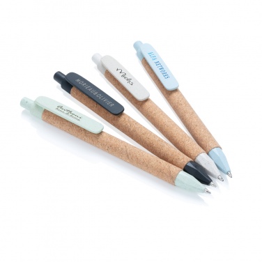 Logotrade corporate gift image of: Write wheatstraw and cork pen