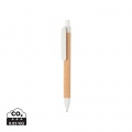 Write wheatstraw and cork pen, white