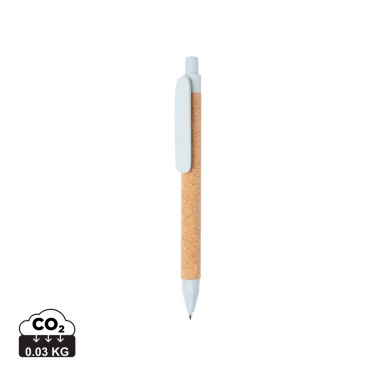 Logotrade promotional item image of: Write wheatstraw and cork pen