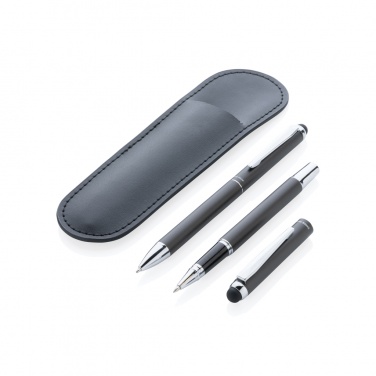 Logotrade promotional gift picture of: Swiss Peak deluxe pen set in PU pouch