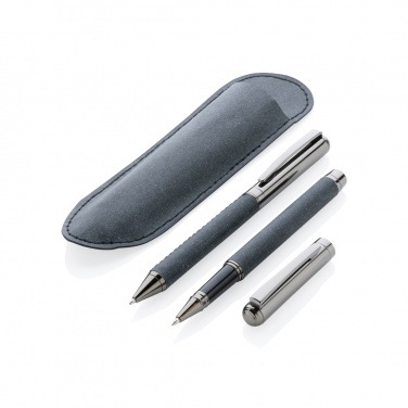 Logotrade promotional product image of: Recycled leather pen set