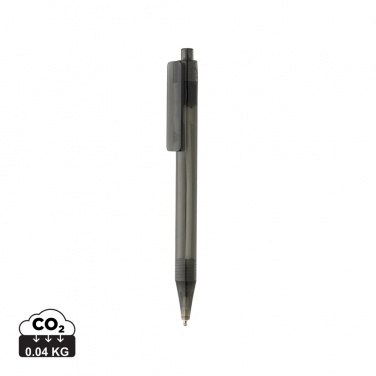 Logo trade promotional giveaways picture of: GRS RPET X8 transparent pen