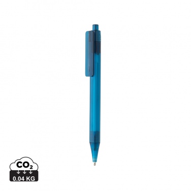 Logo trade corporate gift photo of: GRS RPET X8 transparent pen