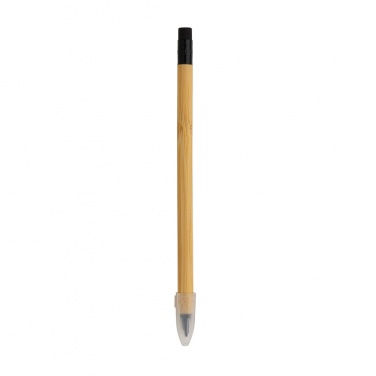 Logo trade promotional product photo of: Bamboo infinity pencil with eraser